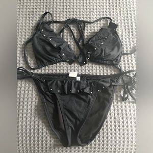 Bikini with silver studs